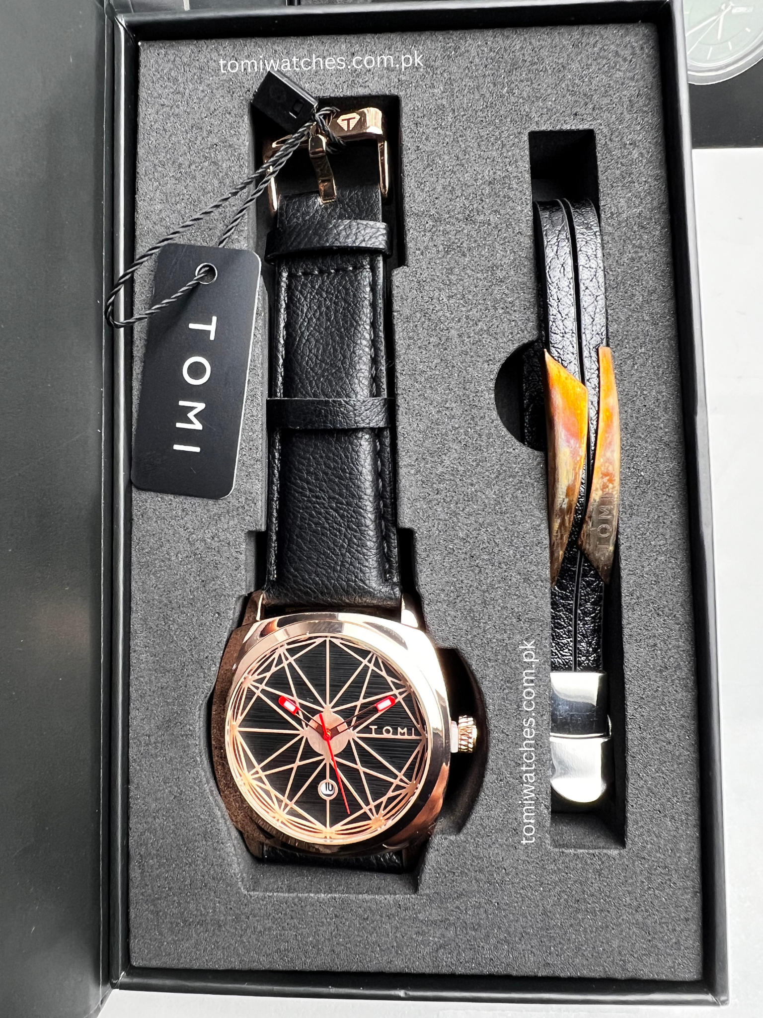 TOMI T-112 Stylish Men's Watch with Bracelet Gift Set - Tomi Watches