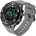 TOMI T-214 Men's Digital Sports Watch - Light grey digital sports watch with a black digital face.