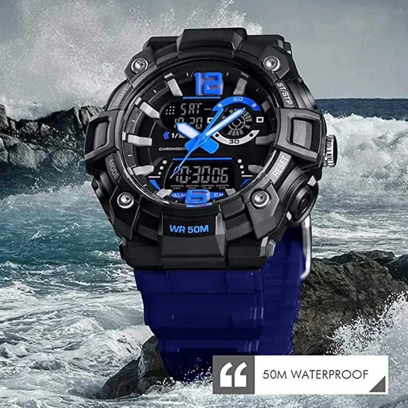 TOMI Dual Time Sports Watch T-229 - Tomi Watches