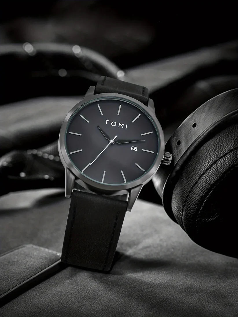 TOMI Watch For Men Date Quartz T-071 - Tomi Watches