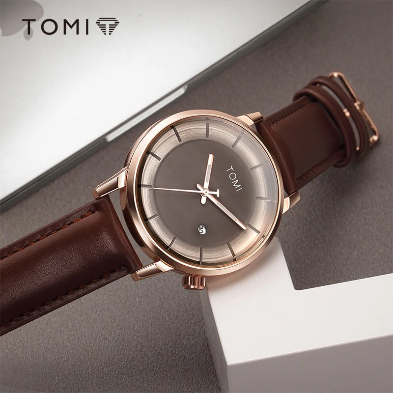 TOMI T-101 Men's Casual Quartz Watch with Date Display - Tomi Watches