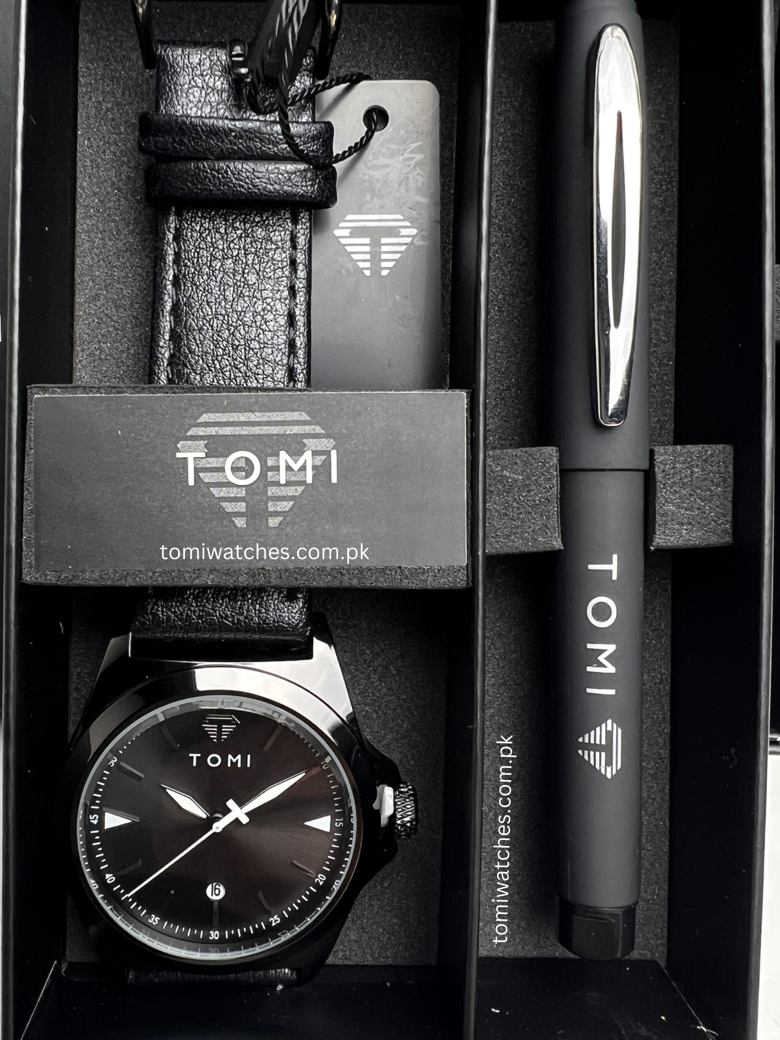 TOMI T-041 Business Watch with Pen Gift Set - Tomi Watches