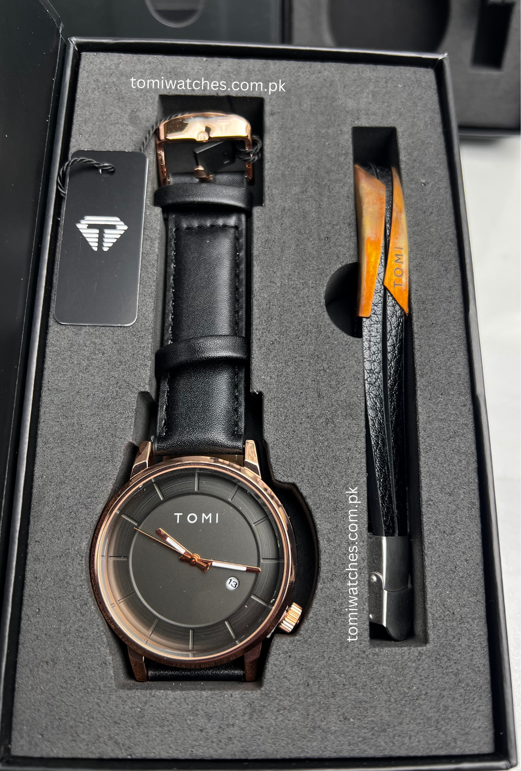 TOMI T-101 Stylish Watch & Bracelet Set for Men - Tomi Watches