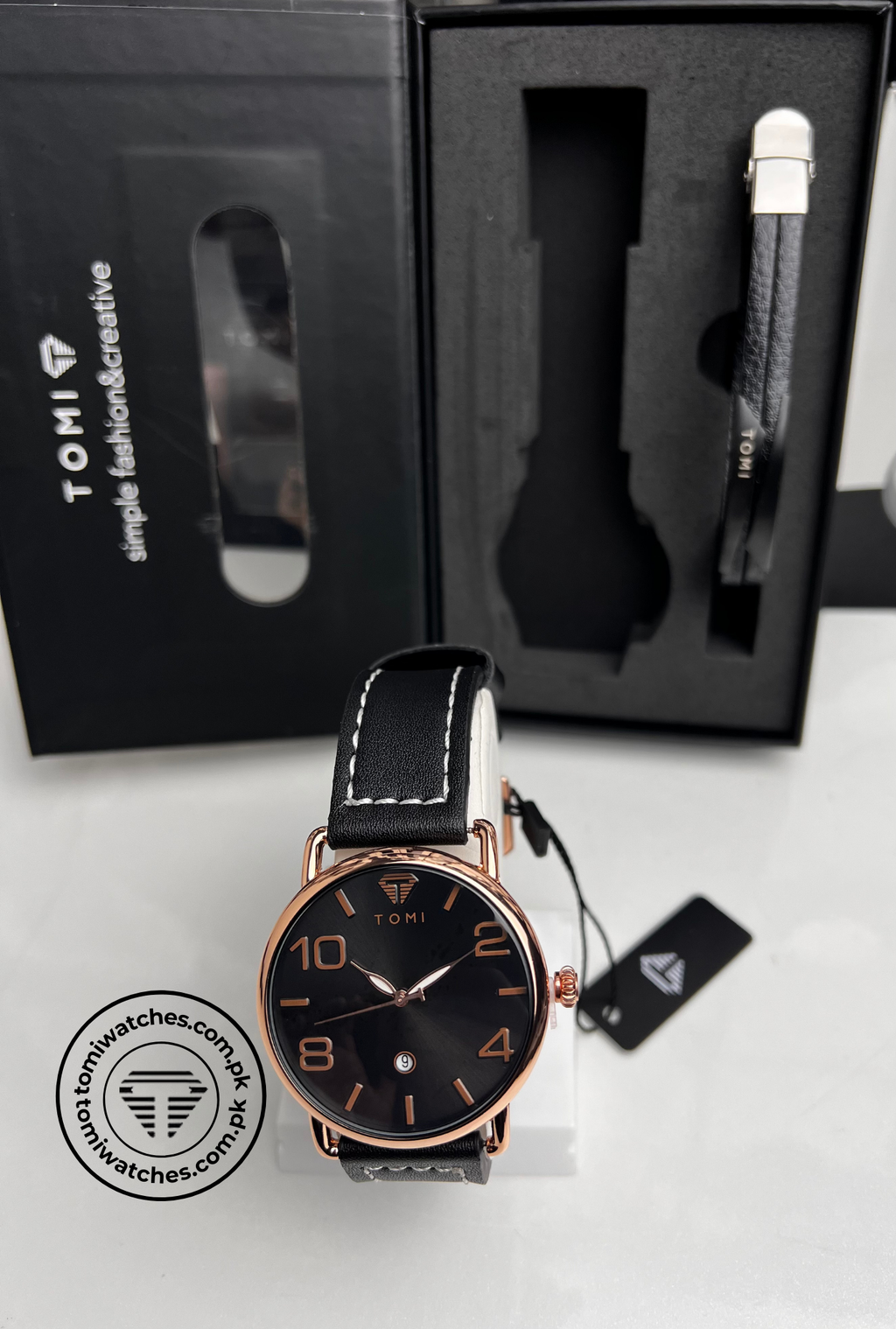 TOMI T-035 Men's Luxury Watch & Bracelet Gift Set - Tomi Watches