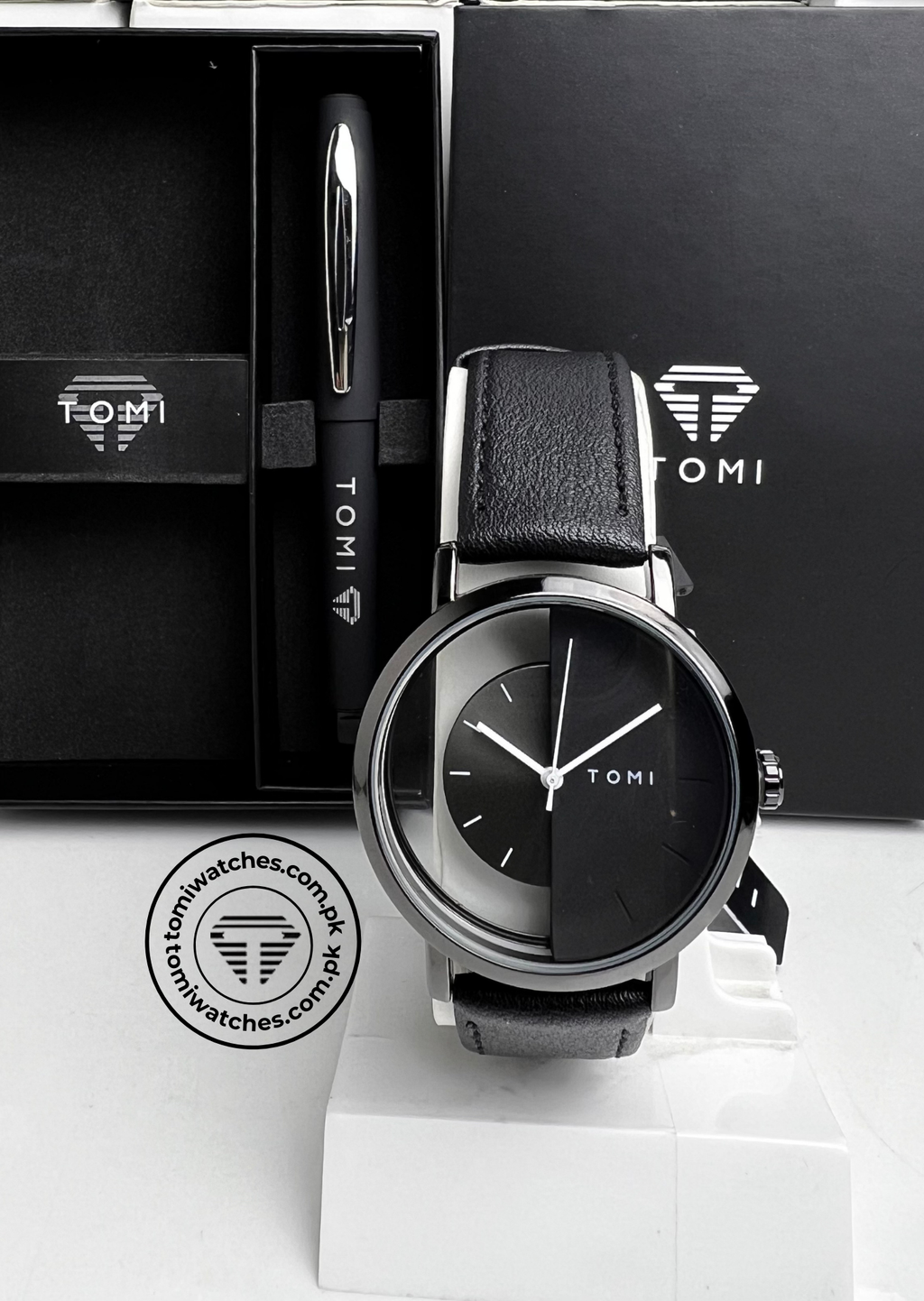 TOMI T-080 Unisex Watch with Pen Gift Set - Tomi Watches