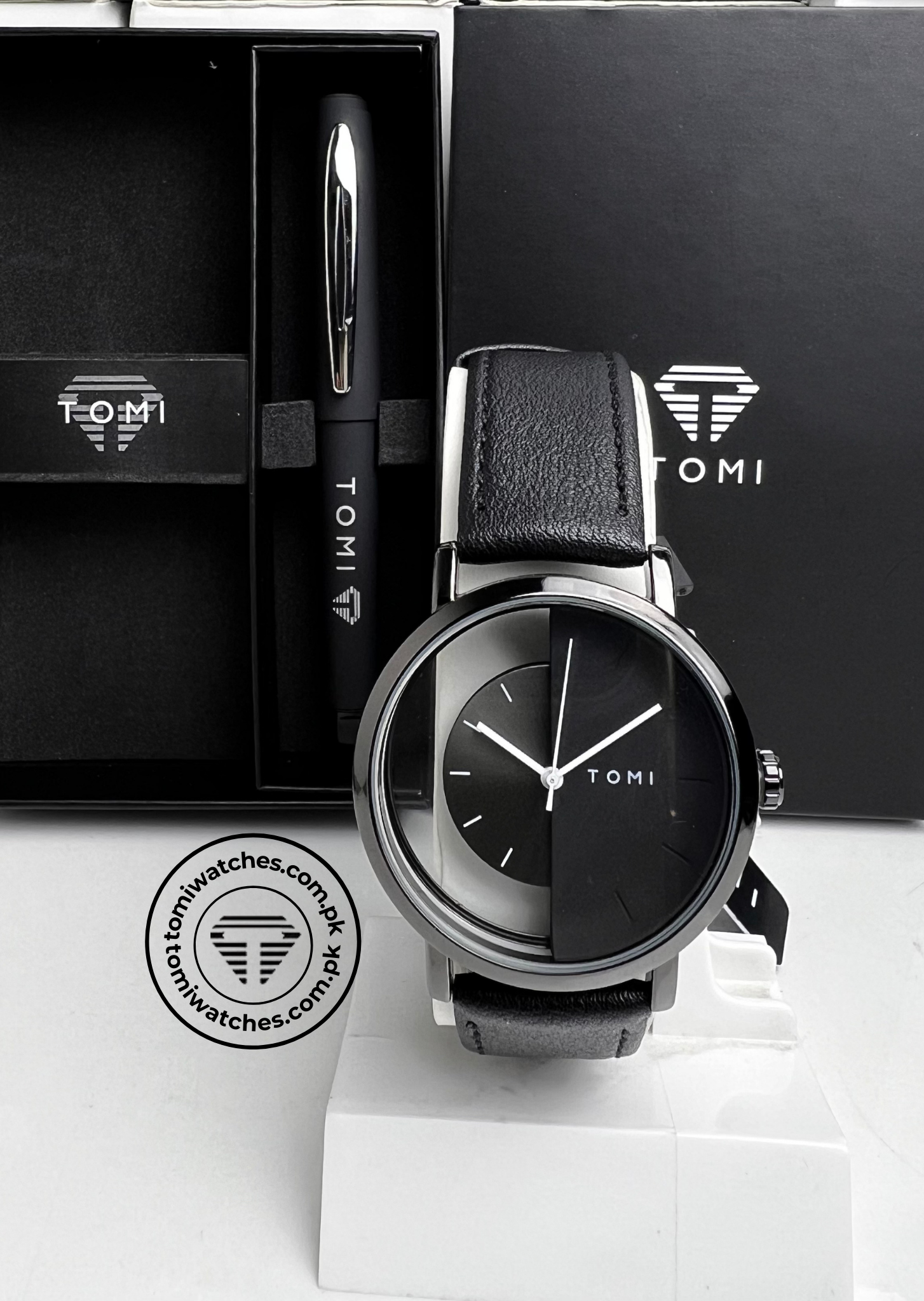 TOMI T-080 Unisex Watch with Pen Gift Set - Tomi Watches