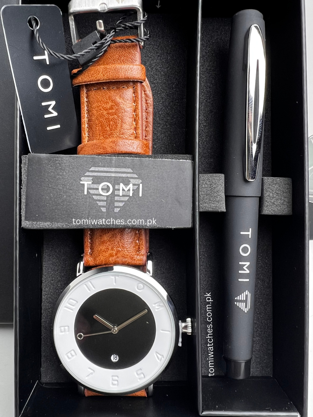 TOMI T-085 Men's Watch with Pen Gift Set - Tomi Watches