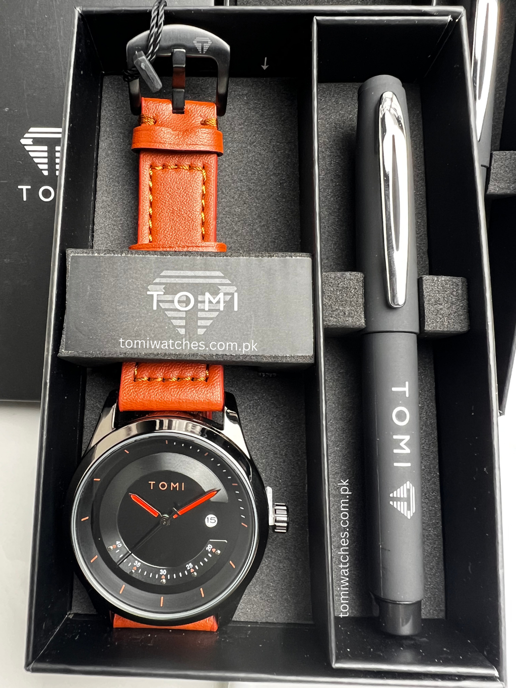 TOMI T-099 Men's Watch with Pen Gift Set - Tomi Watches