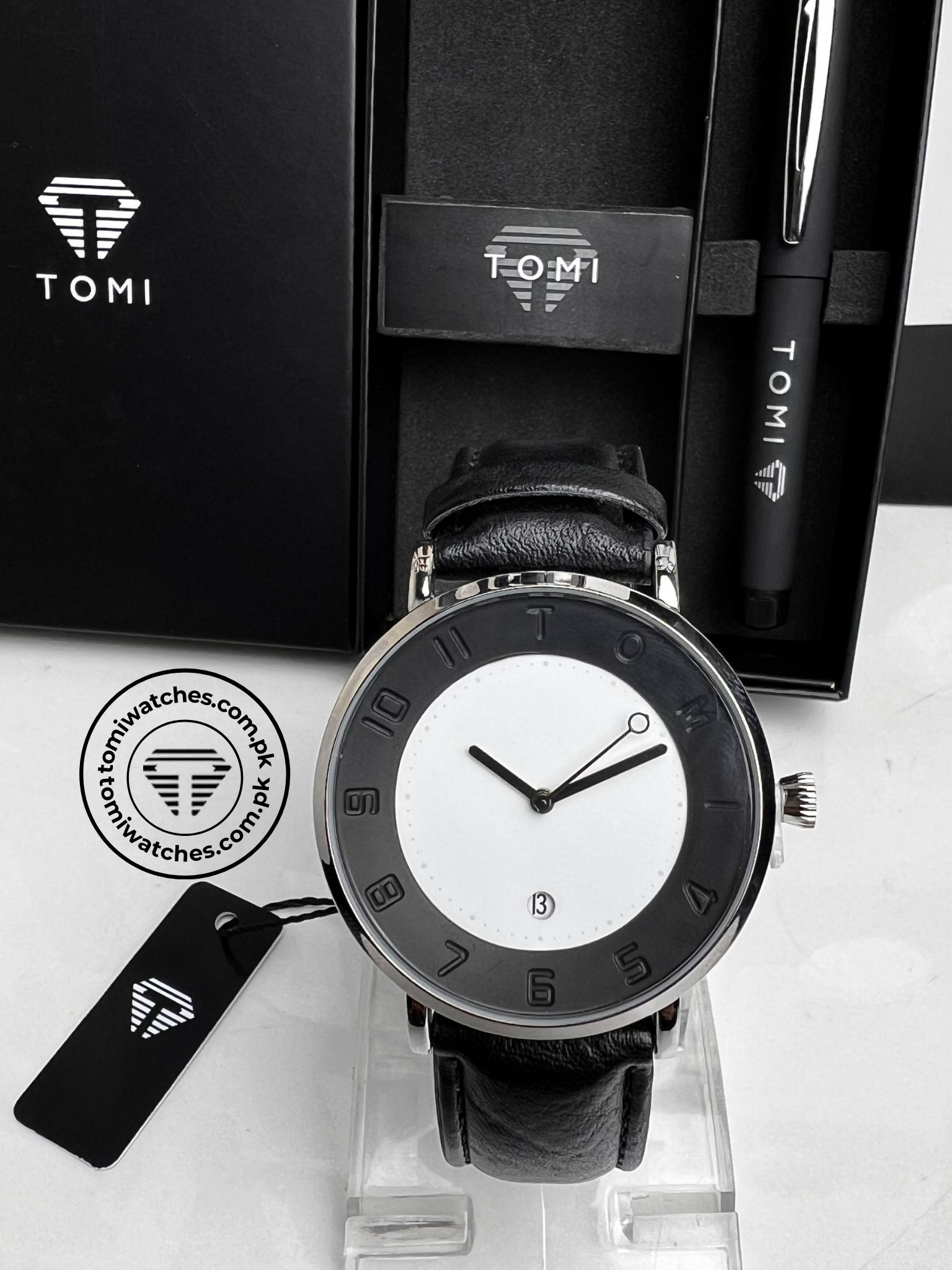 TOMI T-085 Men's Watch with Pen Gift Set - Tomi Watches