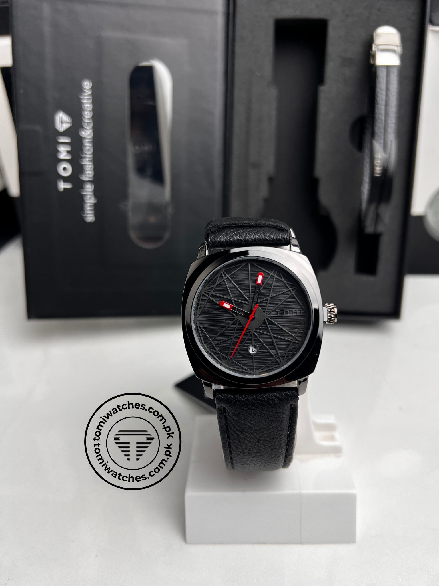 TOMI T-112 Stylish Men's Watch with Bracelet Gift Set - Tomi Watches
