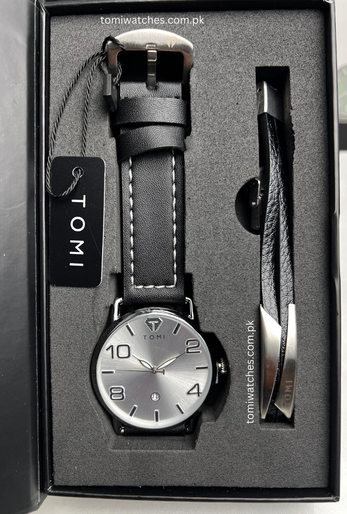 TOMI T-035 Men's Luxury Watch & Bracelet Gift Set - Tomi Watches