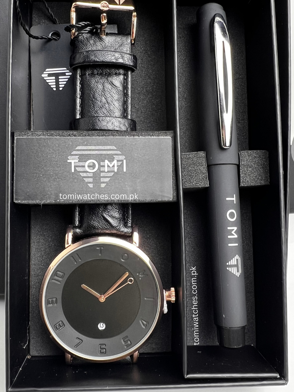 TOMI T-085 Men's Watch with Pen Gift Set - Tomi Watches