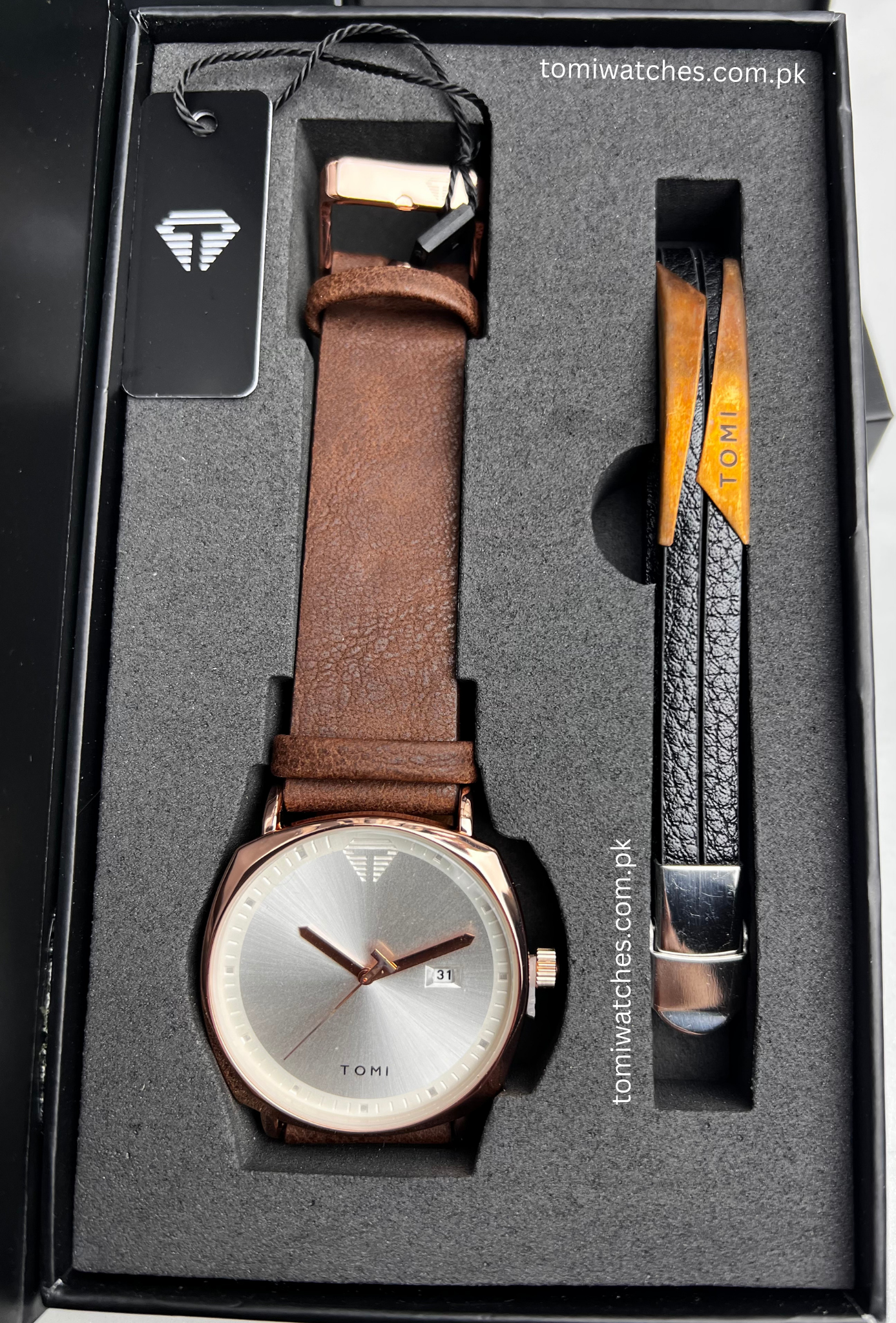 Tomi T-044 Watch & Bracelet Set - Tomi Watches