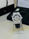 TOMI Iced Out Spinner Face Gear Silver - Tomi Watches