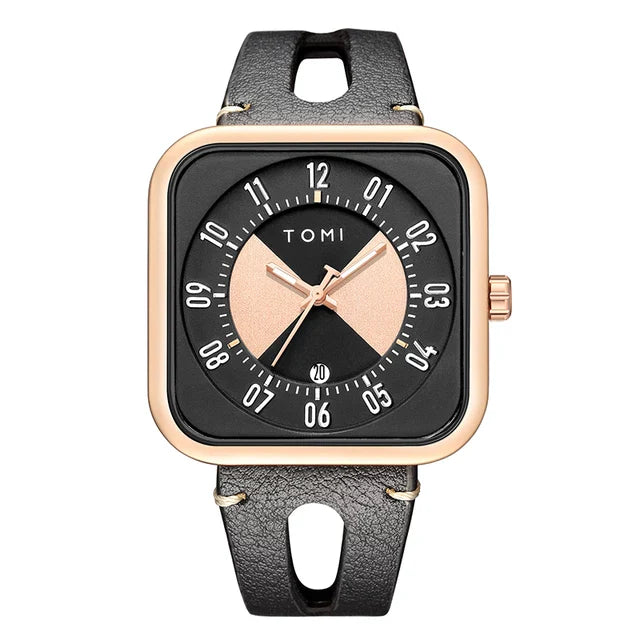 TOMI T-094 Luxury Square Dial Men's Watch - Tomi Watches