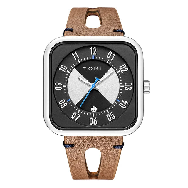 TOMI T-094 Luxury Square Dial Men's Watch - Tomi Watches