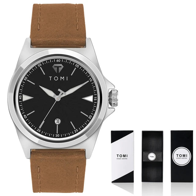 TOMI T-041 Date Quartz Business Watch - Tomi Watches