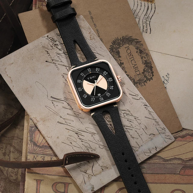 TOMI T-094 Luxury Square Dial Men's Watch - Tomi Watches