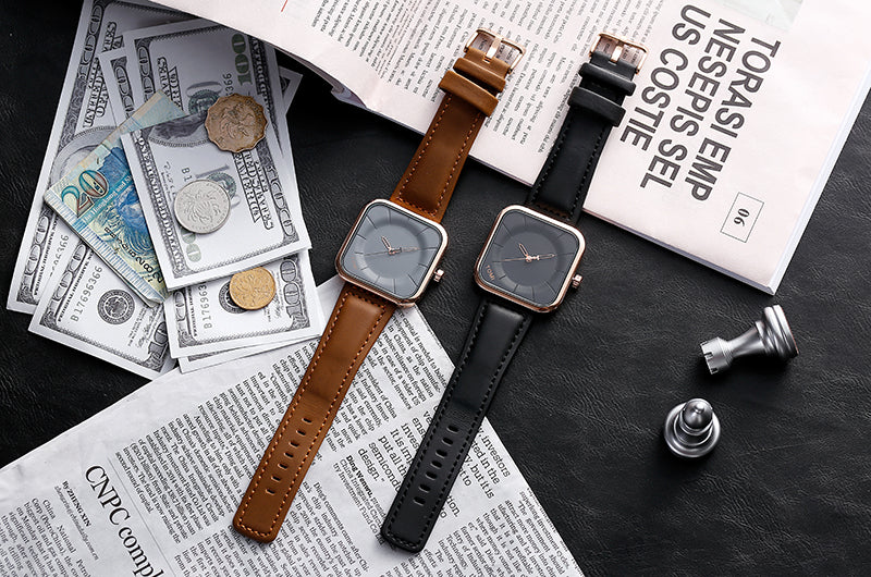 TOMI T-093 Square Dial Men's Wrist Watch - Tomi Watches
