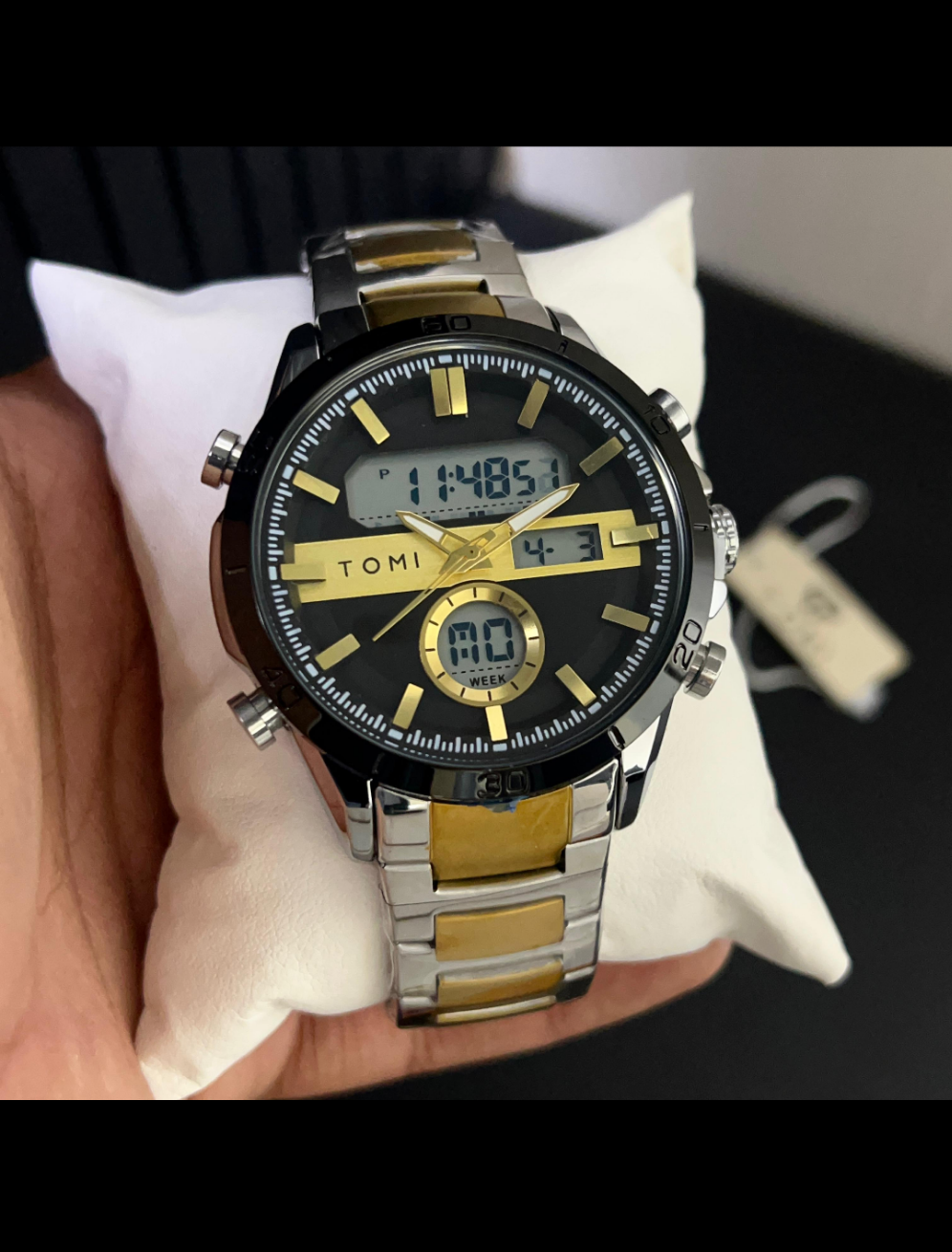 TOMI T-1956 High Quality Chain Watch Dual Time - Tomi Watches