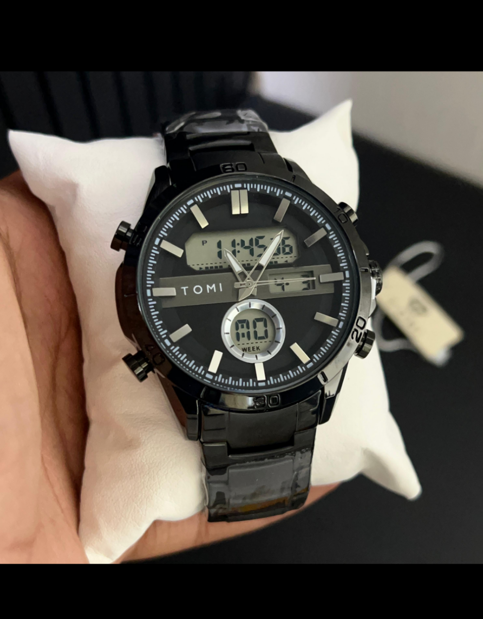 TOMI T-1956 High Quality Chain Watch Dual Time - Tomi Watches