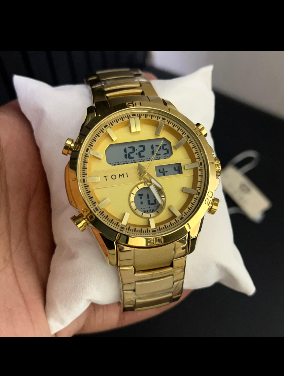 TOMI T-1956 High Quality Chain Watch Dual Time - Tomi Watches