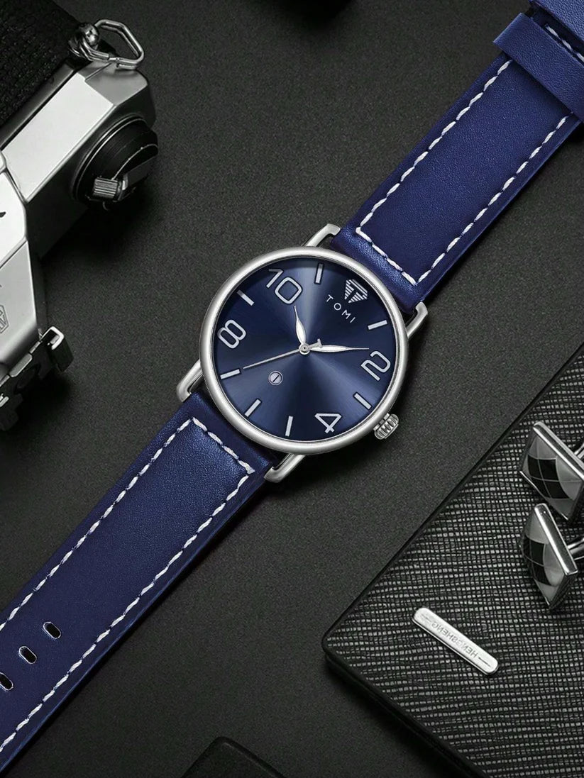 TOMI T-035 Men Wrist Watch Quartz Date - Tomi Watches