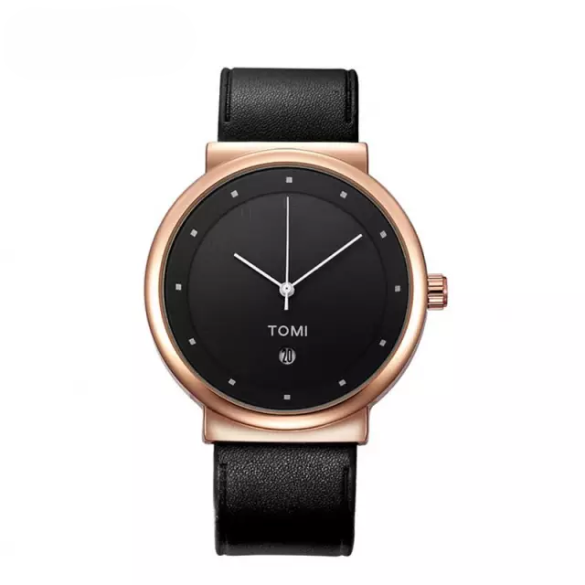 TOMI T-091 Men's Watch Round Dial Date Quartz - Tomi Watches