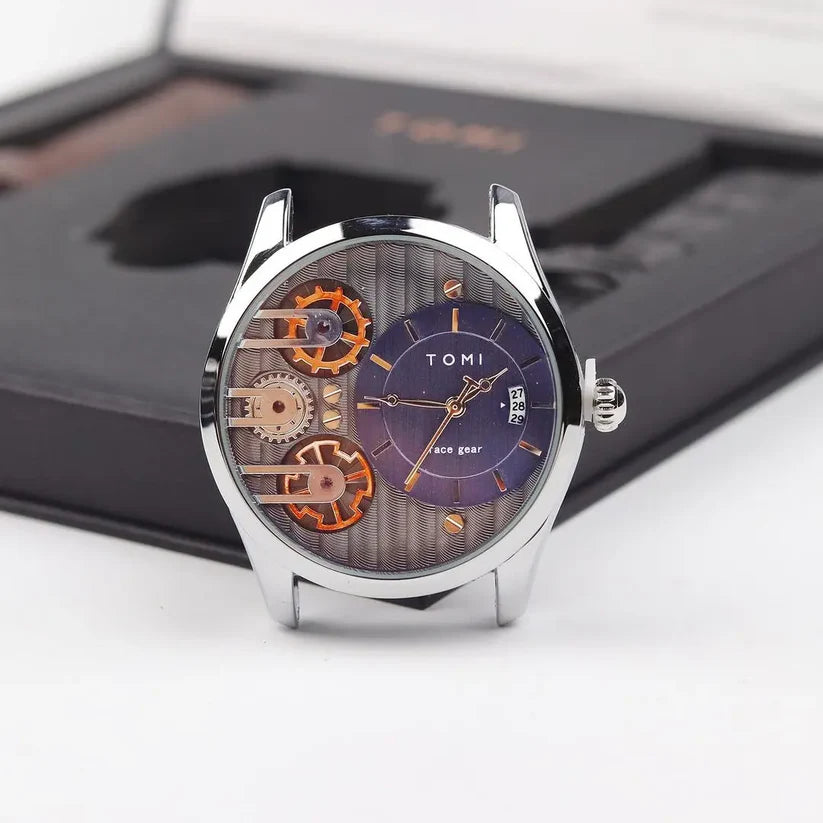 TOMI T-106 Dual Strap Face Gear Luxury Watch - Tomi Watches