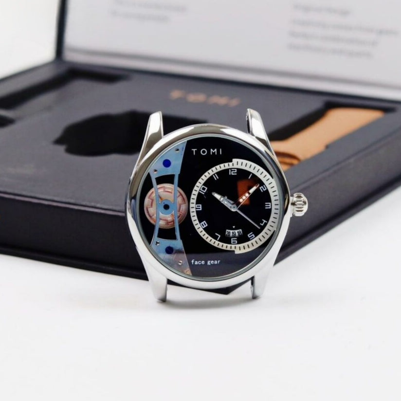 TOMI T-105 Face Gear Dual Strap Luxury Watch - Tomi Watches