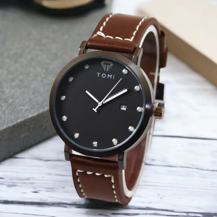 TOMI Luxury Watch Date Quartz T-074 - Tomi Watches