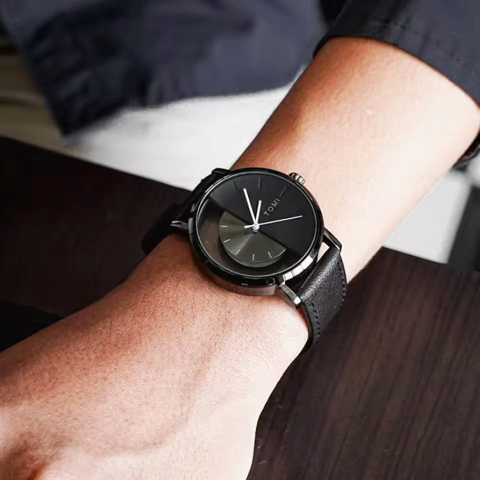 TOMI T-080 3PCS Gift Box Set with Watch, Wallet & Pen - Tomi Watches
