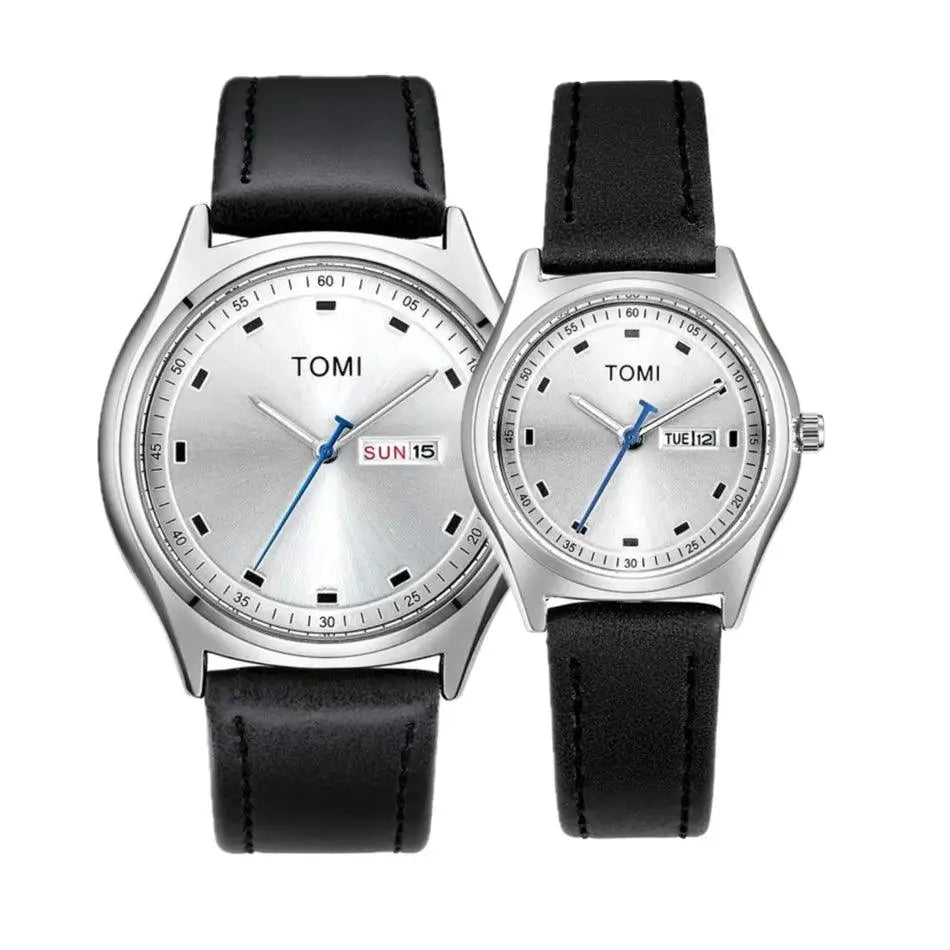 TOMI T-030 Couple Casual Watch T-030 (Pack Of 2) - Tomi Watches