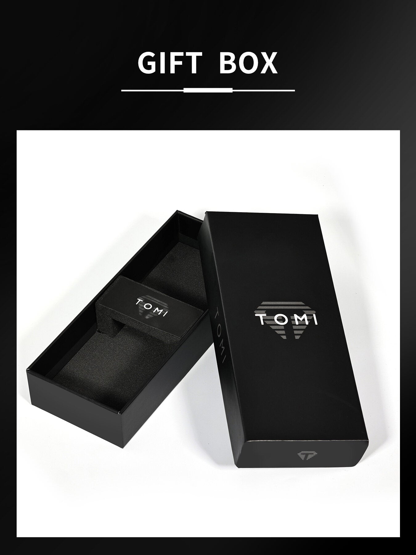 TOMI T-084 Men's Leather Strap Quartz Date Watch - Tomi Watches