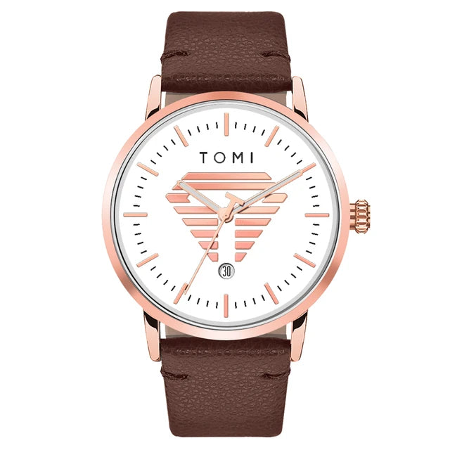 TOMI T-042 Watch For Men's Date Quartz - Tomi Watches