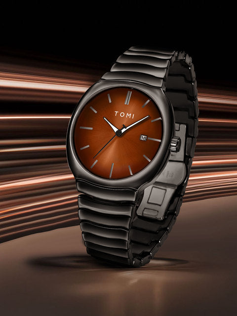 Tomi T-307 Luxury Quartz Stainless Steel Chain Wrist Watch for Mens | Elegant & Durable Timepiece - Tomi Watches