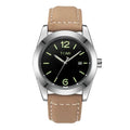 Beige Silver TOMI T-095 Men's Luxury Business Wrist Watch Quartz - Tomi Watches