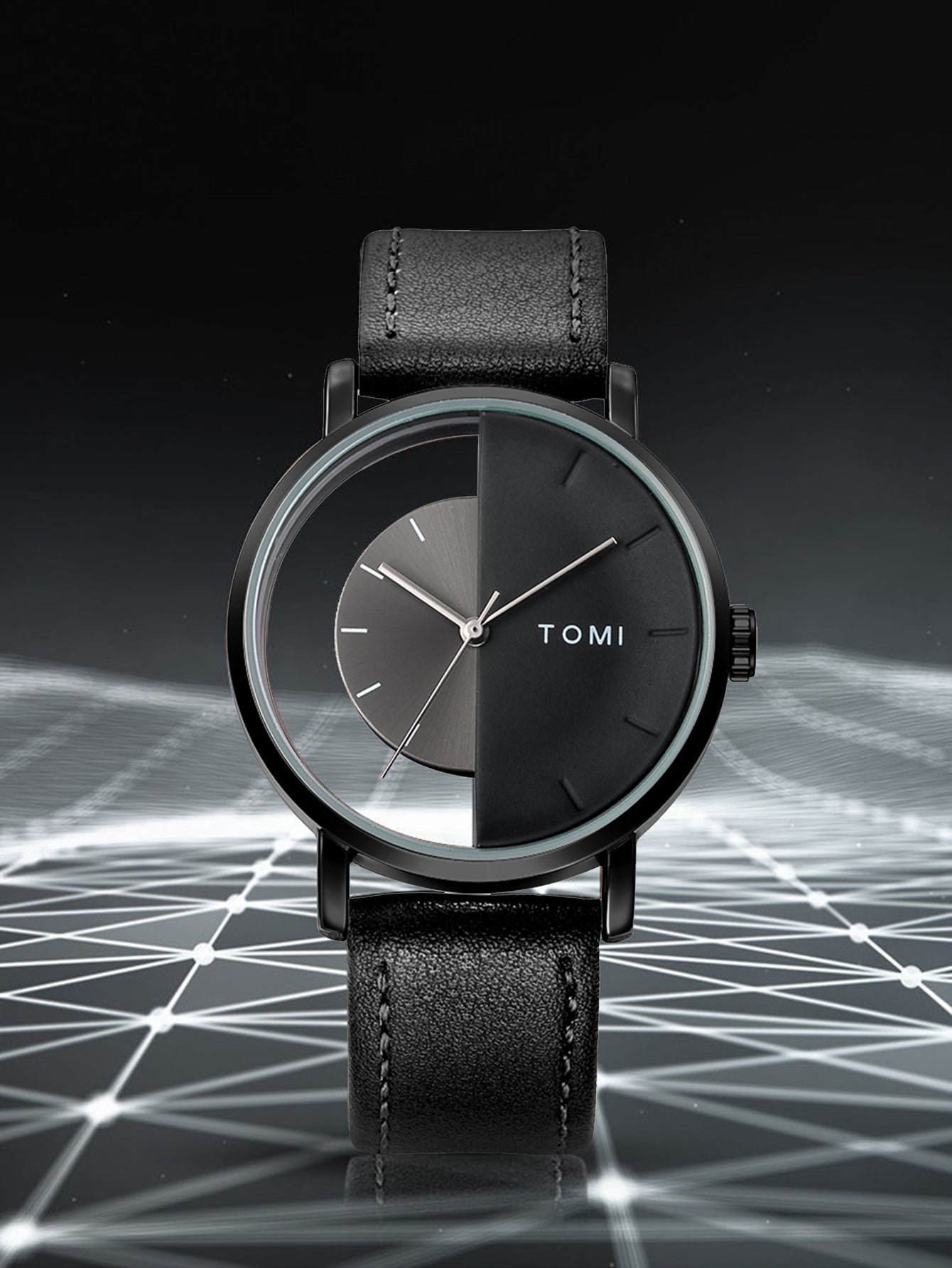 TOMI T-080 3PCS Gift Box Set with Watch, Wallet & Pen - Tomi Watches