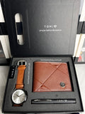 TOMI T-084 3PCS  Gift Box Set with Watch, Wallet & Pen - Tomi Watches