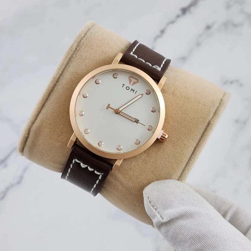TOMI Luxury Watch Date Quartz T-074 - Tomi Watches