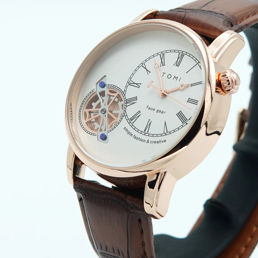 TOMI T-103 Face Gear Dual Strap Watch - Tomi Watches