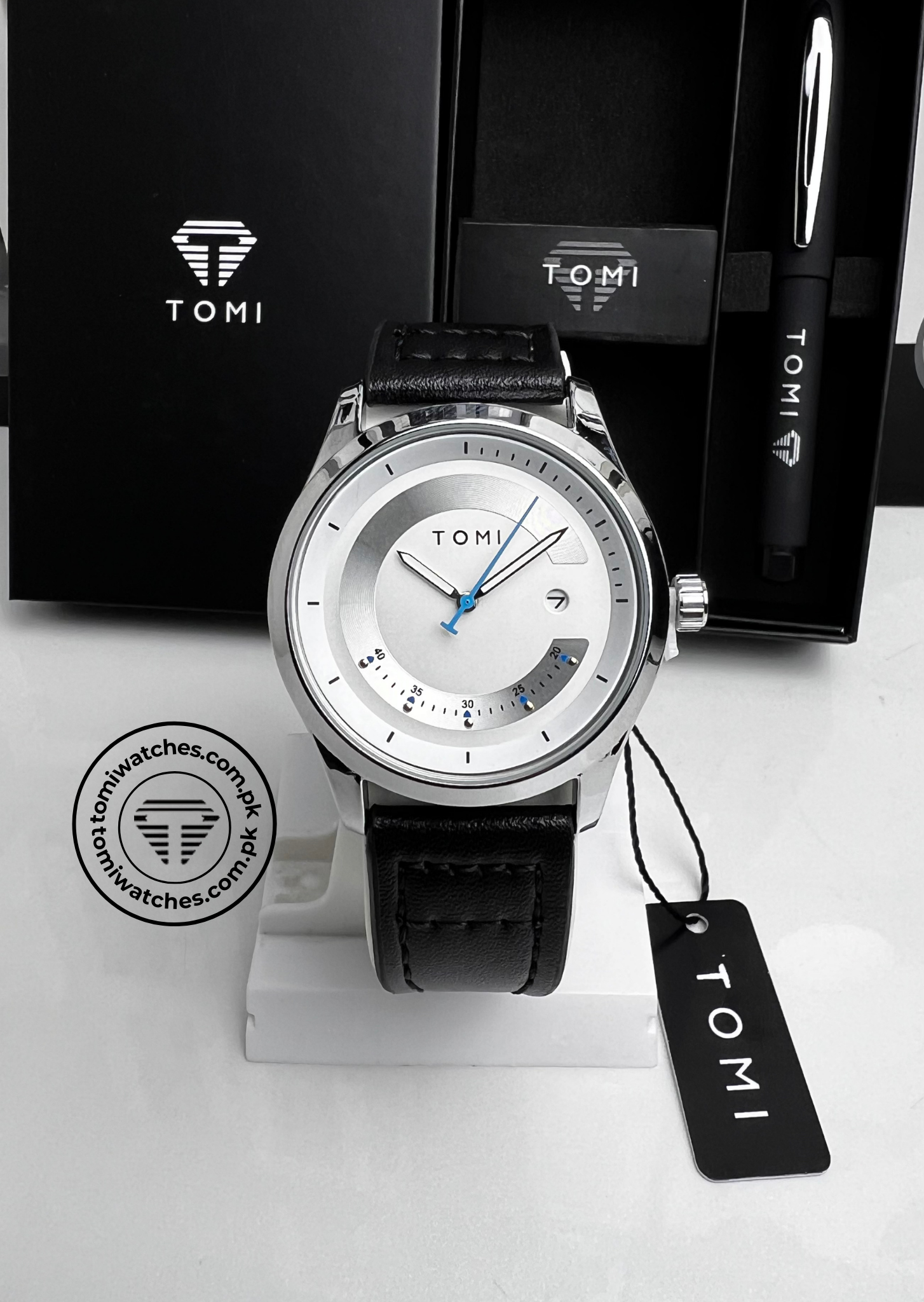 TOMI T-099 Men's Watch with Pen Gift Set - Tomi Watches