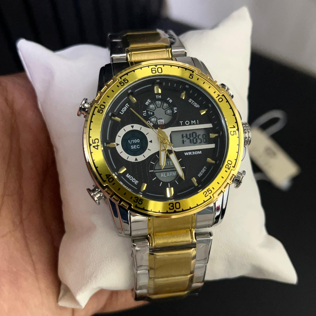 TOMI T-3010 High Quality Chain Watch Dual Time - Tomi Watches