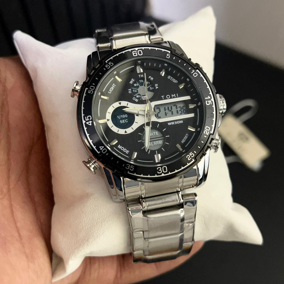 TOMI T-3010 High Quality Chain Watch Dual Time - Tomi Watches