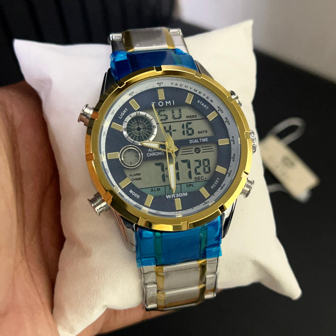 TOMI T-1942 High Quality Chain Watch Dual Time - Tomi Watches