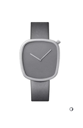 TOMI T-077 Unisex Casual Quartz Watch Gray Dial with Silver Case and Gray Strap