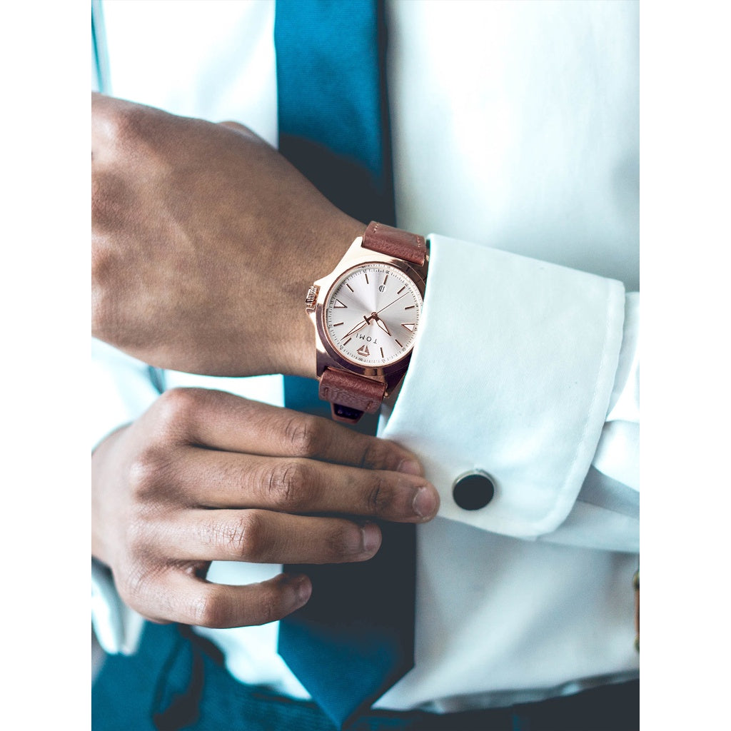 TOMI T-041 Business Watch with Pen Gift Set - Tomi Watches