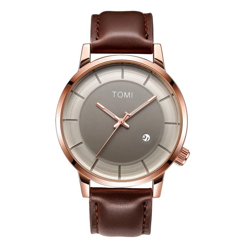 TOMI T-101 Casual Men's Watch Date Quartz Round Dial - Tomi Watches