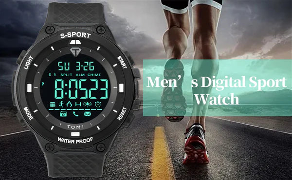 TOMI T-214 Men's Digital Sports Watch - Tomi Watches