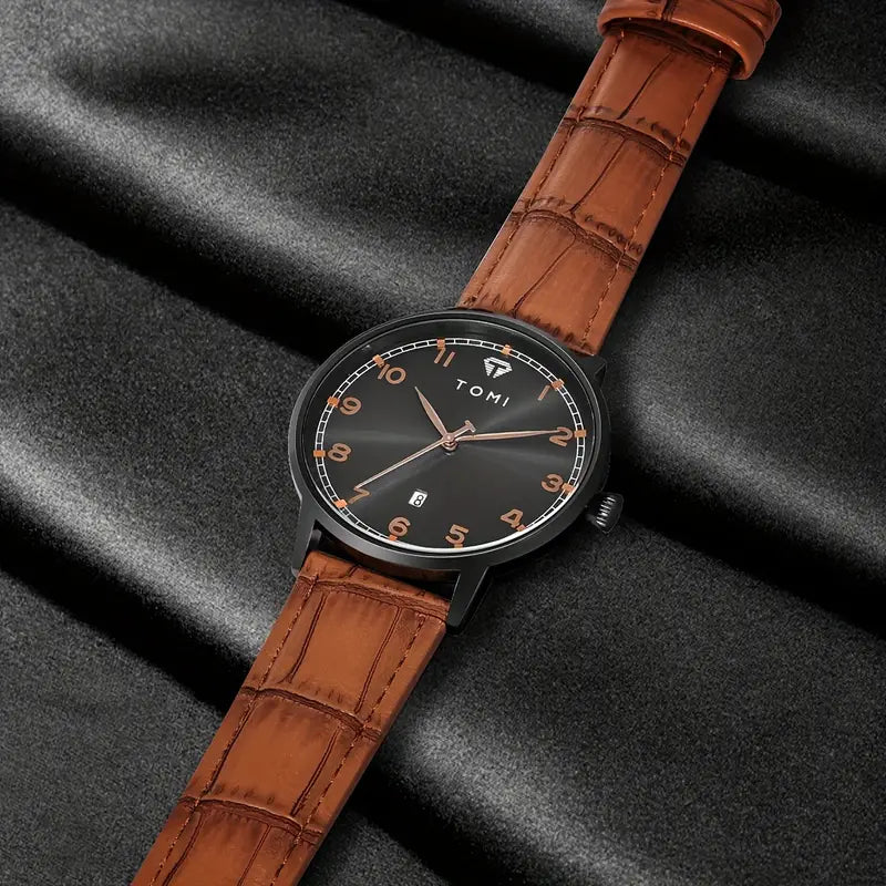 TOMI T-108 Unisex Quartz Date Watch For Men's - Tomi Watches